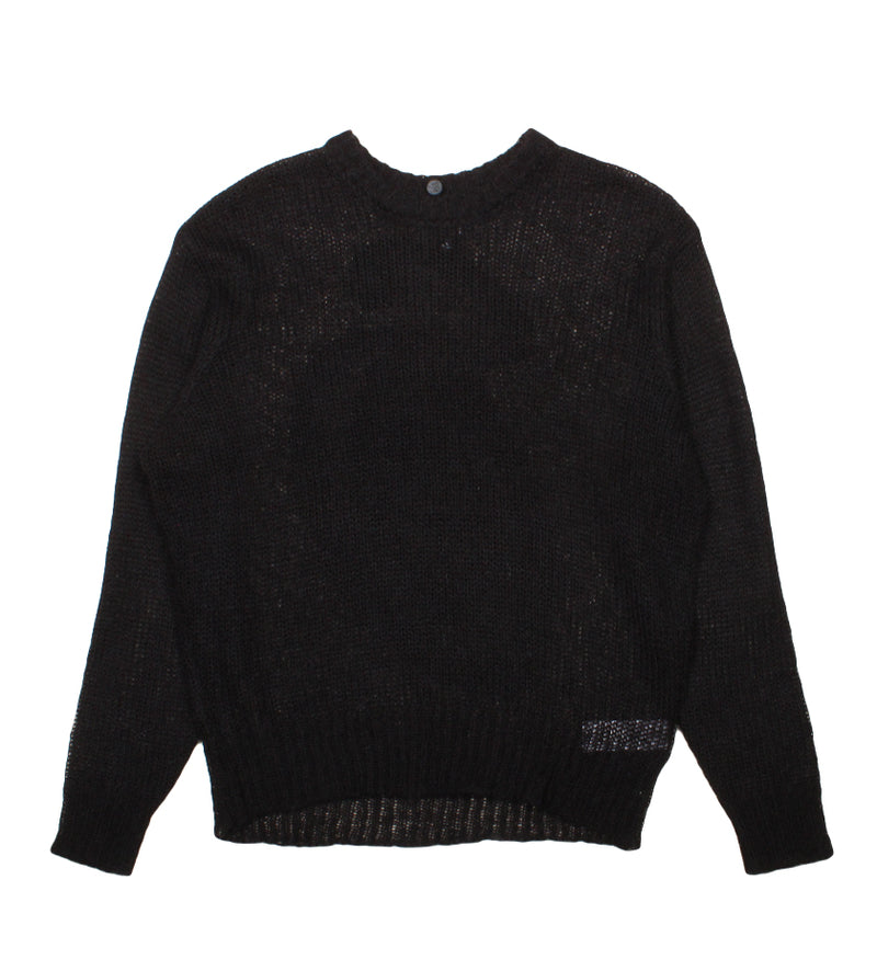 S Loose Knit Sweater (Black)