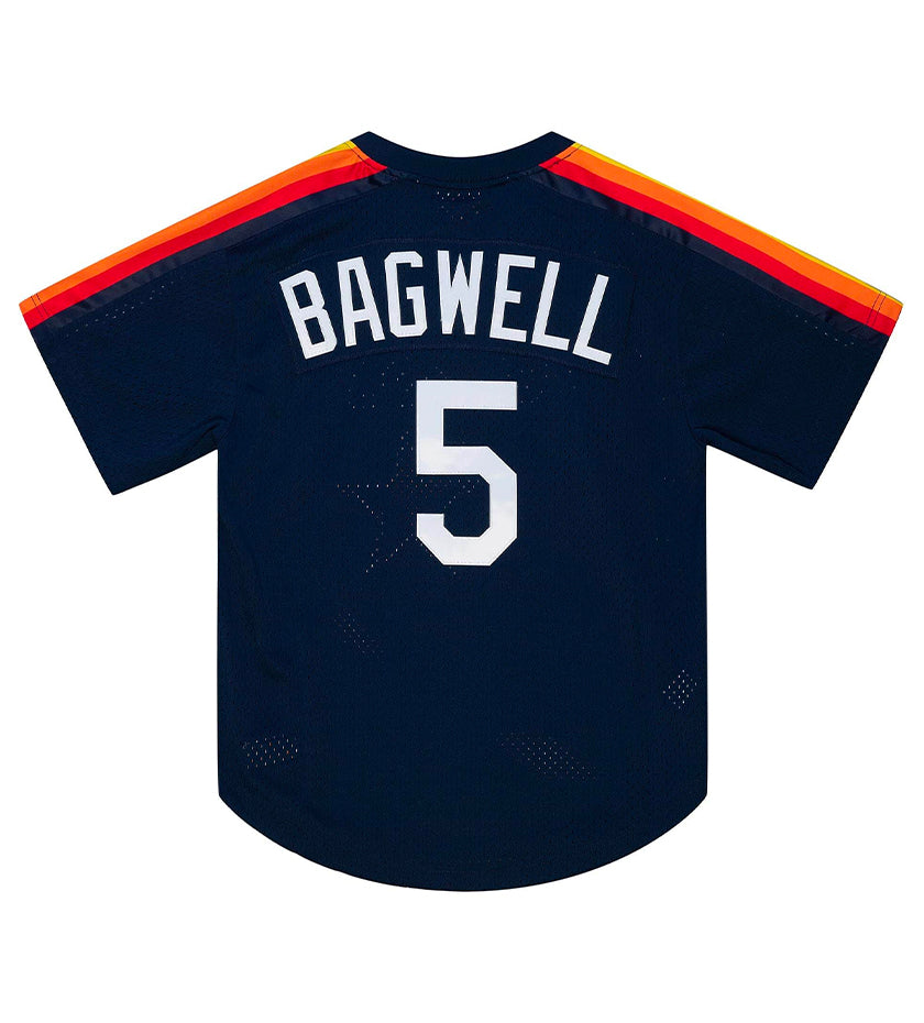 1991 Houston Astros Jeff Bagwell Authentic MLB BP Pullover Jersey (Navy)