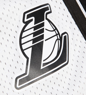 LA Lakers White Logo Swingman Short (Black)