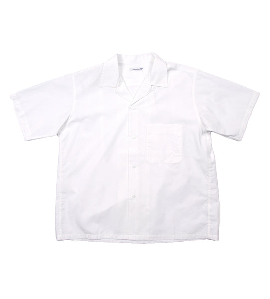 Open Collar Wind H/S Shirt (White) – Proper