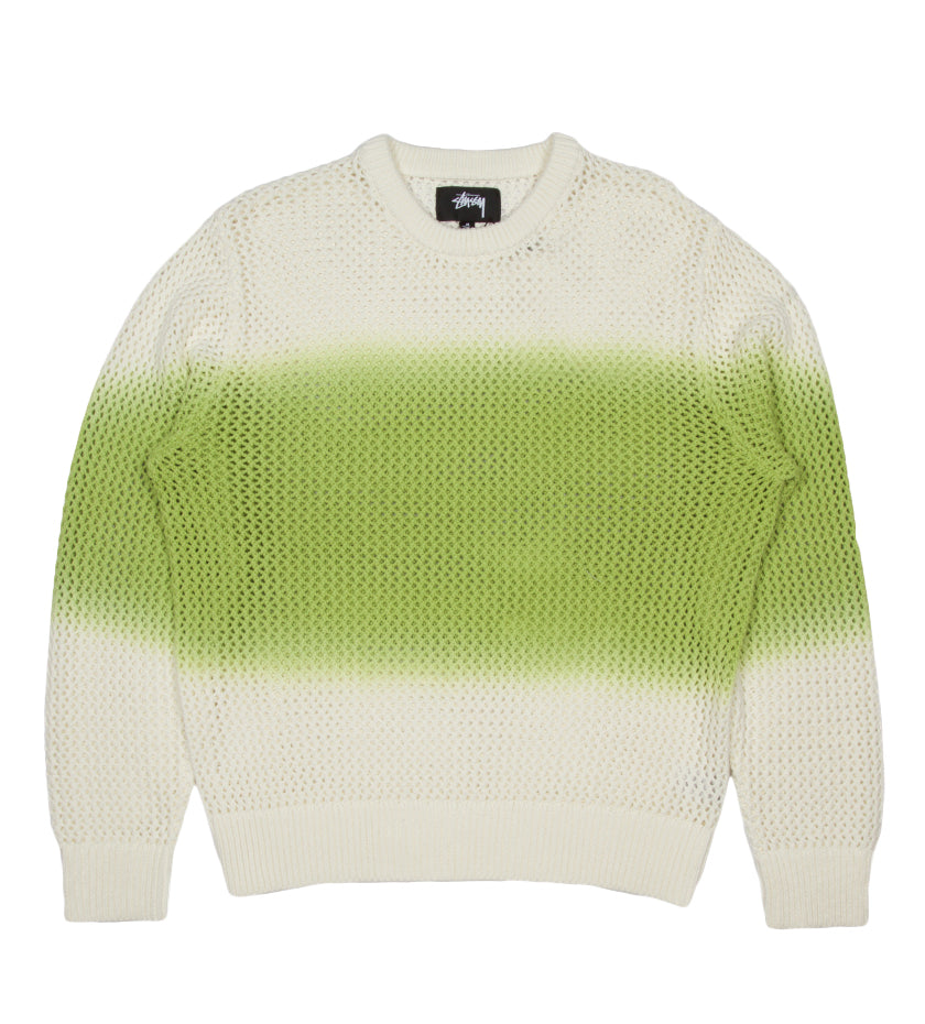 Pigment Dyed Loose Gauge Knit Sweater (Bright Green)
