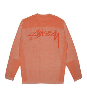 Engineered Panel Sweater (Orange)