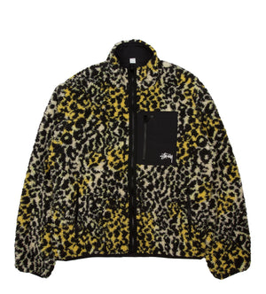 Sherpa Reversible Jacket (Yellow Leopard)
