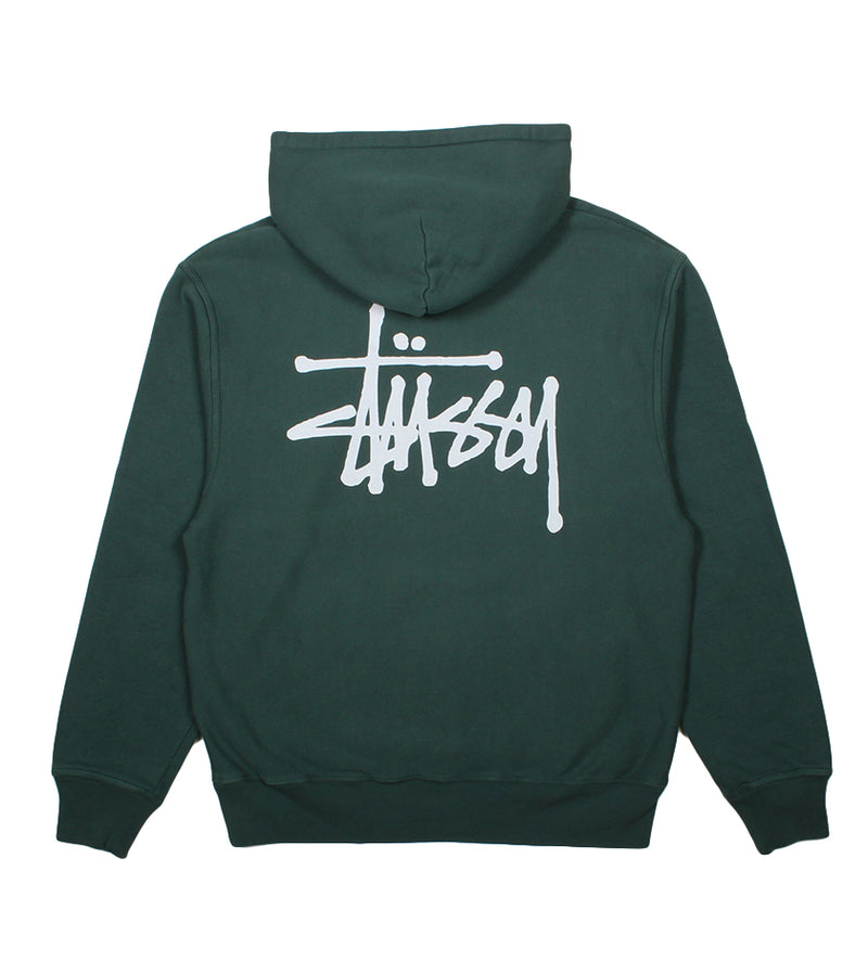 Basic Stussy Pigment Dyed Hoodie (Forest)