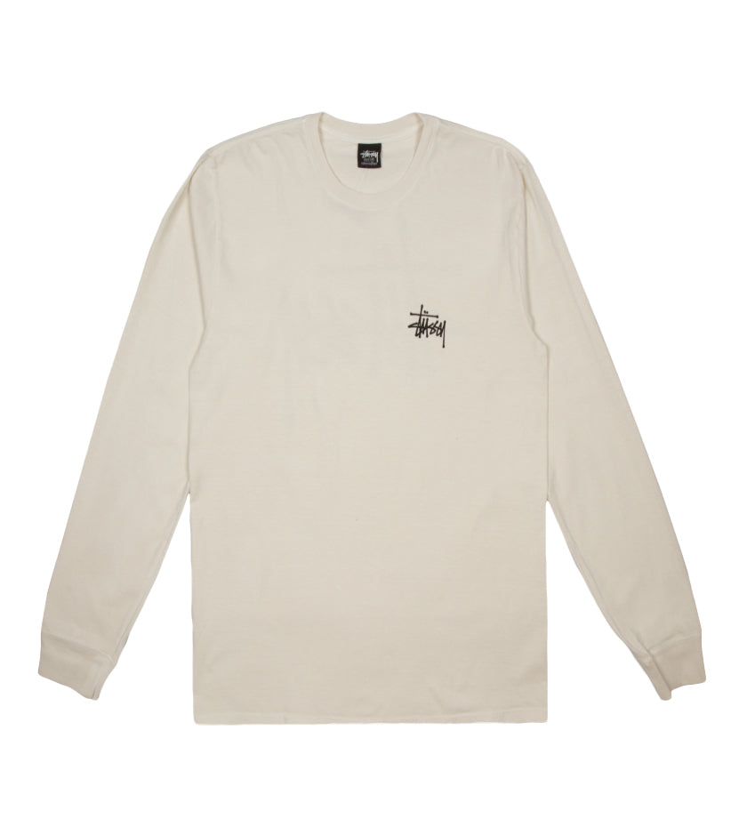 Basic Stussy Pigment Dyed L/S Tee (Natural) – Proper