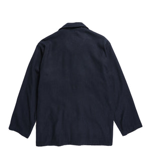 BA Shirt Jacket (Navy Solid Poly Wool Flannel)