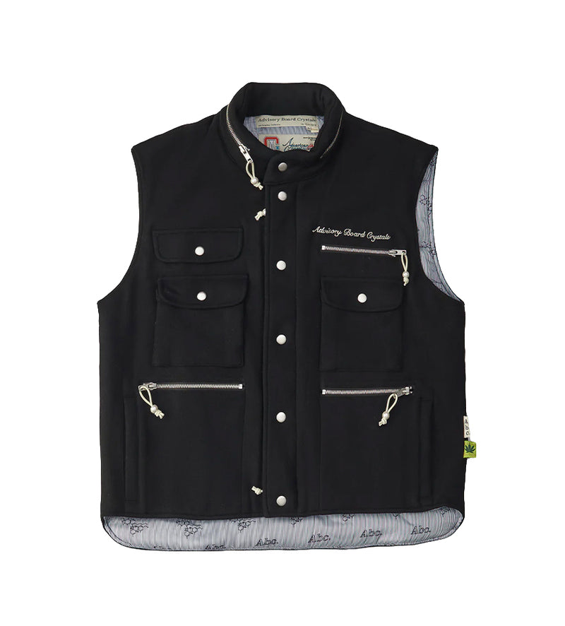 Abc. Wool Melton Vest (Black)