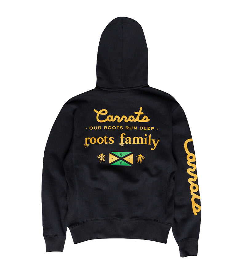Roots Family Hooded Sweatshirt (Black)