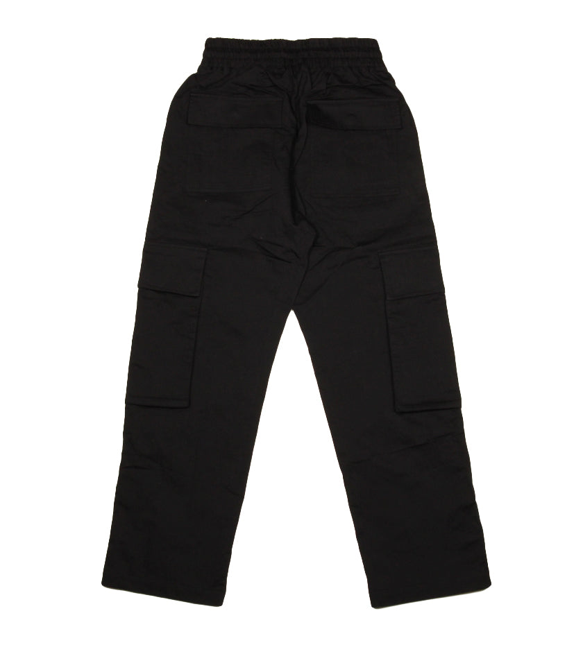 Nylon Cargo Pants (Black)