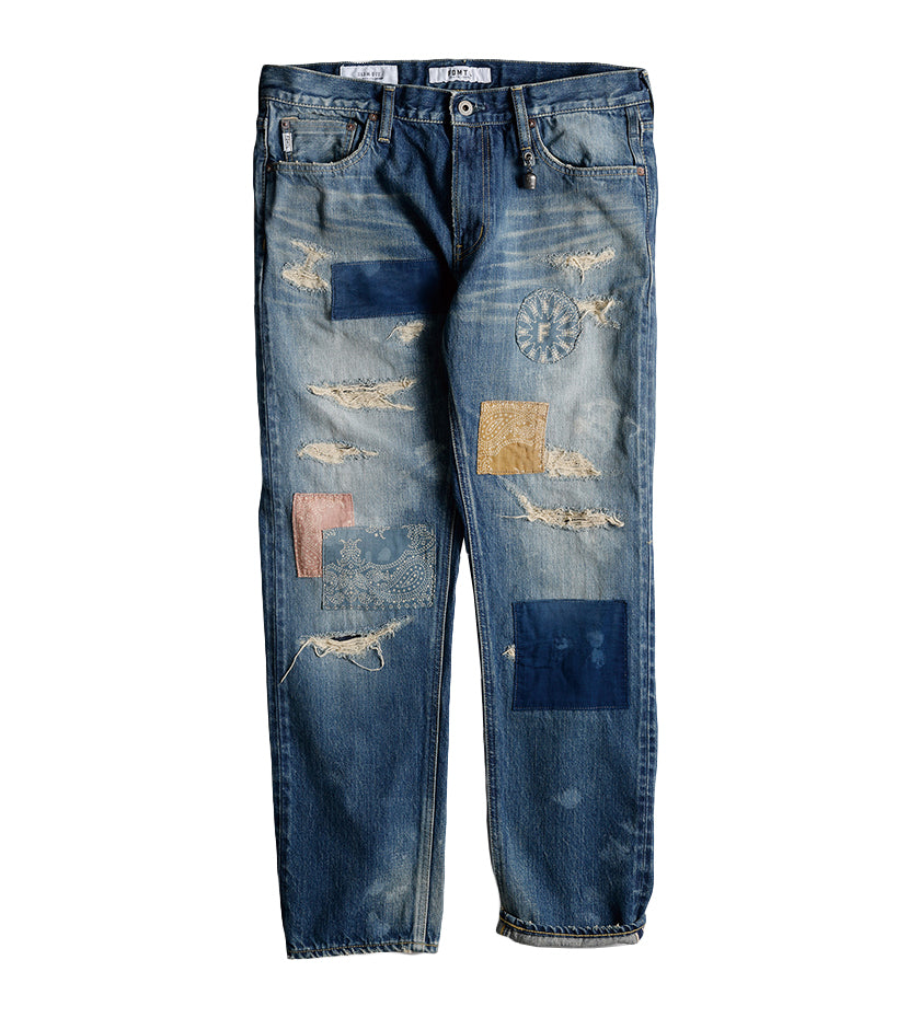 Buy CHUCK regular straight denim jeans classic indigo REBORN