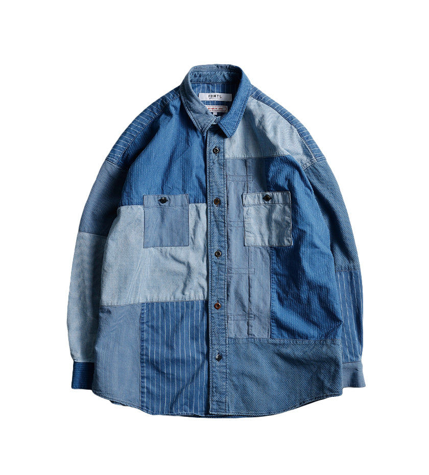 Patchwork Shirt 3-Year Wash (Indigo) – Proper