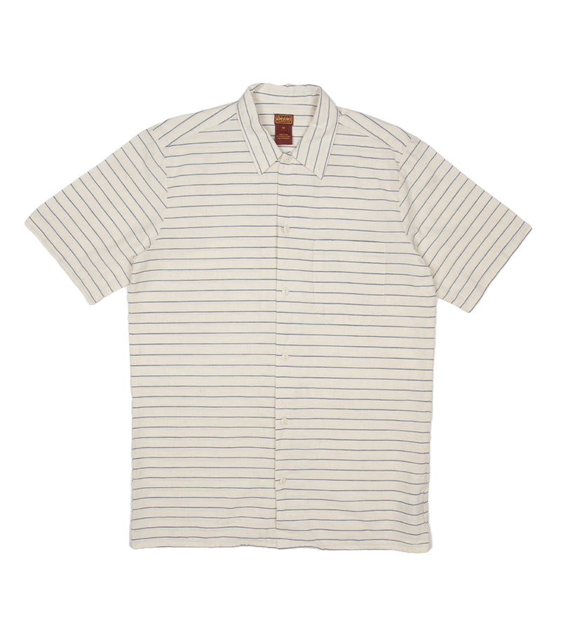 Dickies 1922 Striped Short Sleeve Shirt (Rinsed Blue Chambray)