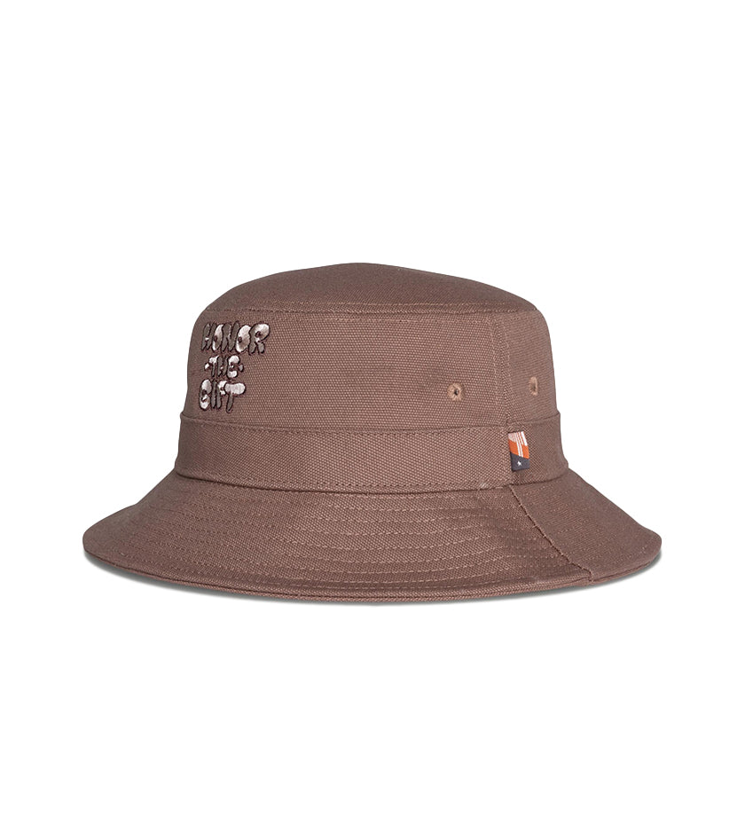 Script Bucket Hat (Brown)