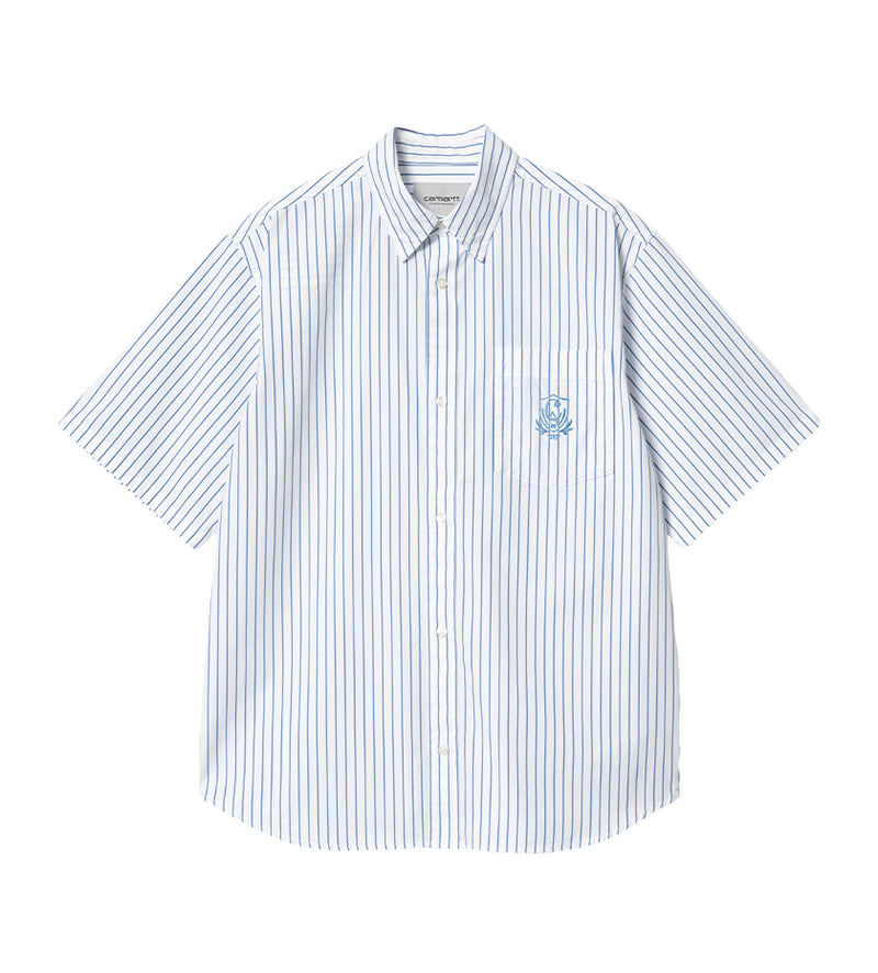 S/S Linus Stripe Shirt (White / Bleach)