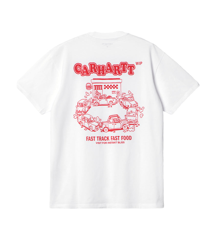 Fast Food S/S T-Shirt (White / Red)