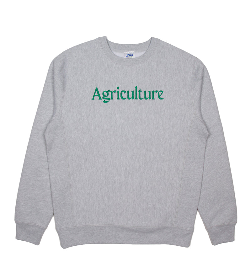 Agriculture Embroidered Crewneck (Heather Grey)
