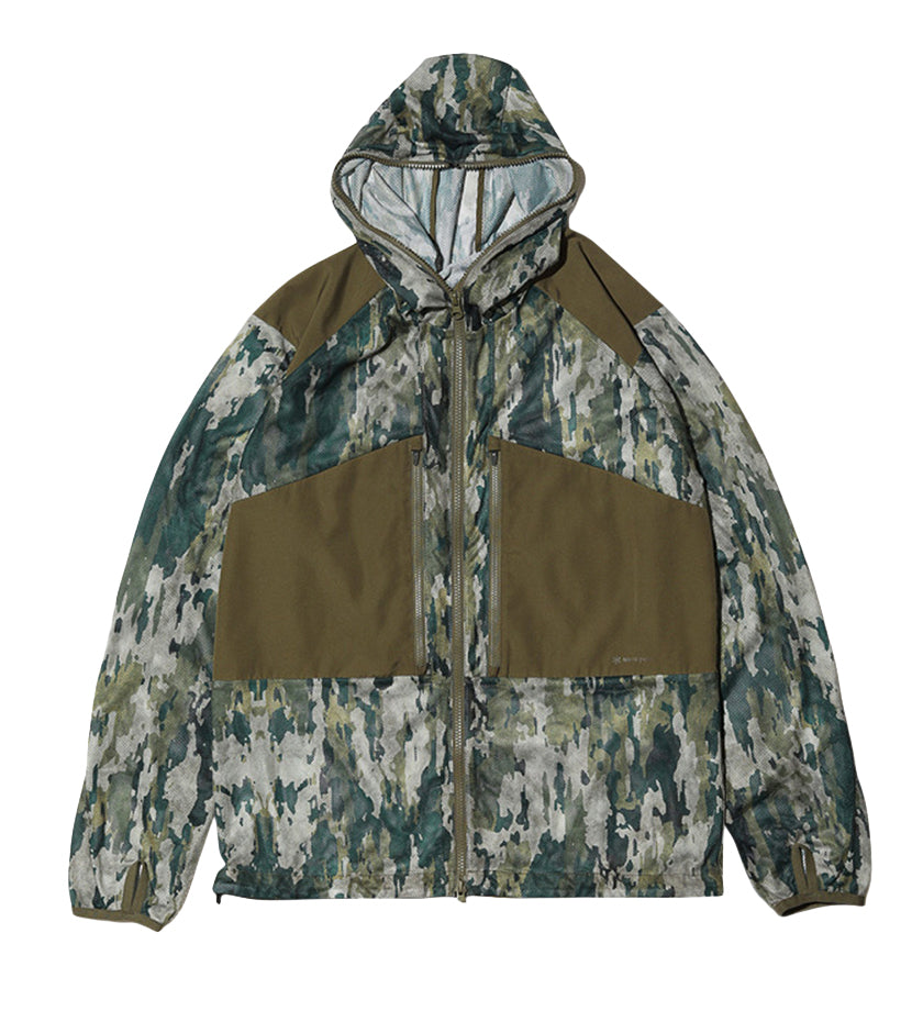 Printed Insect Shield Mesh Jacket (Olive)