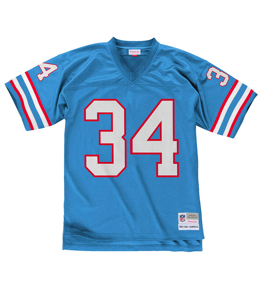 1980 Houston Oilers Earl Campbell Legacy Jersey (Light Blue)