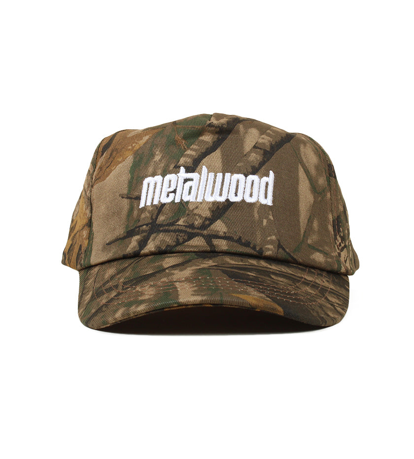 Metal Logo 5-Panel Hat (Real Leaf Camo)