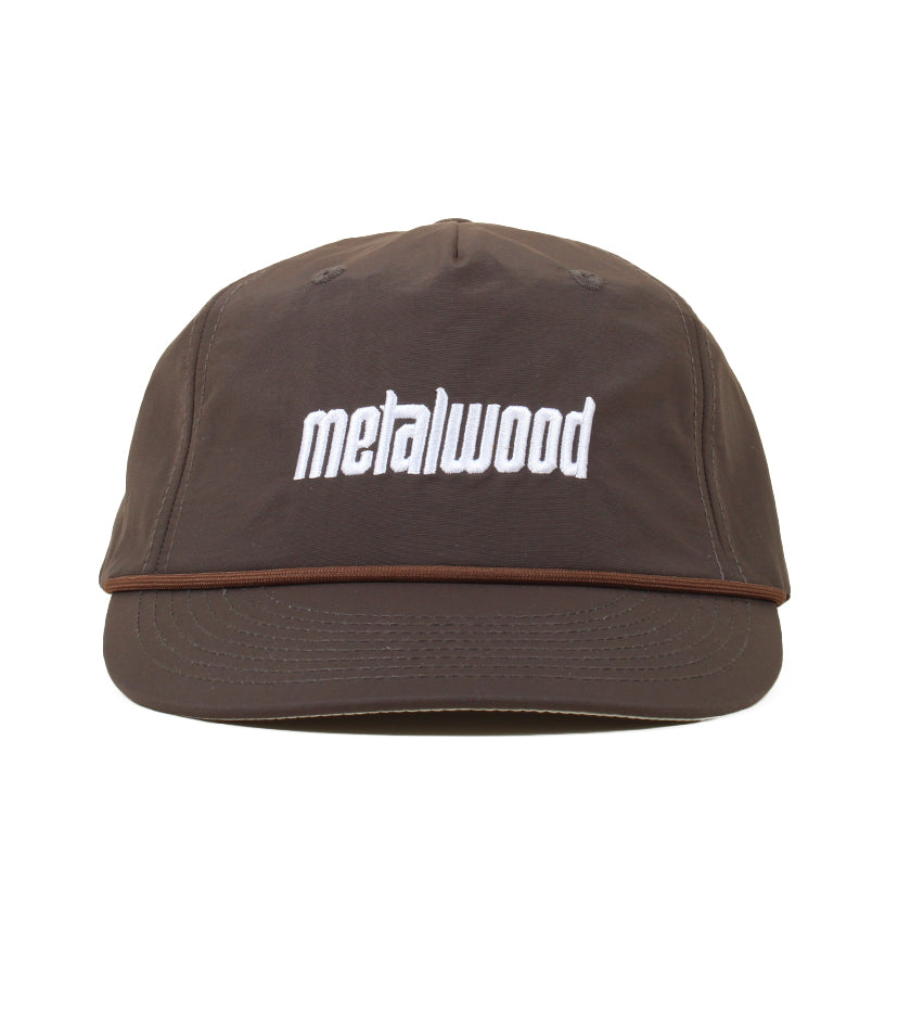 Metal Logo 5-Panel Rope Hat (Chocolate)