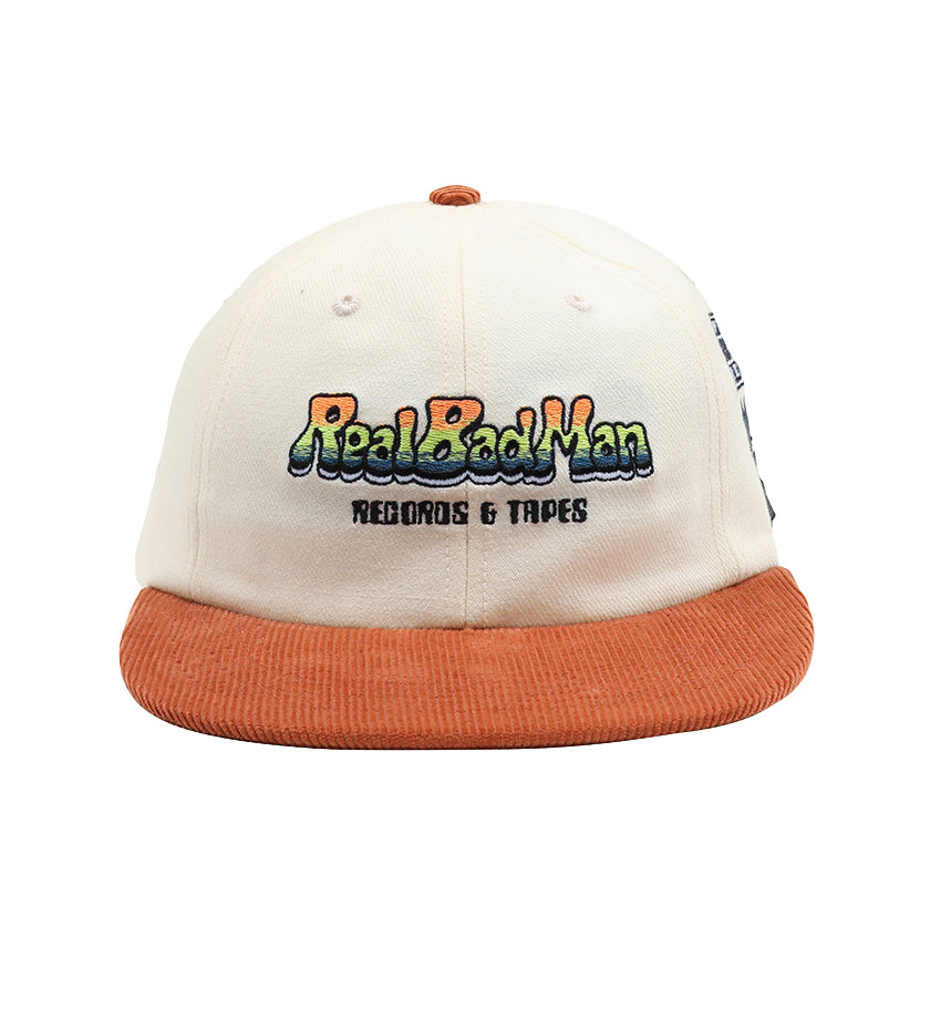 Records & Tapes 6 Panel Cap (Natural White)