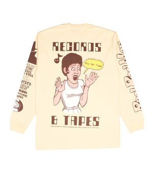 Records And Tapes L/S Tee (Mustard)