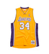 1999 Los Angeles Lakers Shaquille O'Neal NBA Swingman Home Jersey (Light Gold)