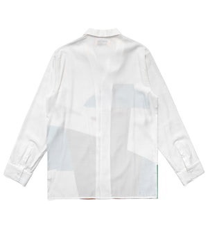 Shingo L/S Open Collar Shirt (White)