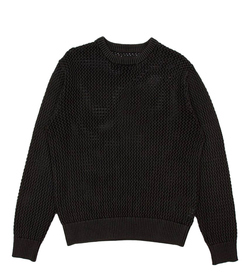 Pigment Dyed Loose Gauge Knit Sweater (Black) – Proper