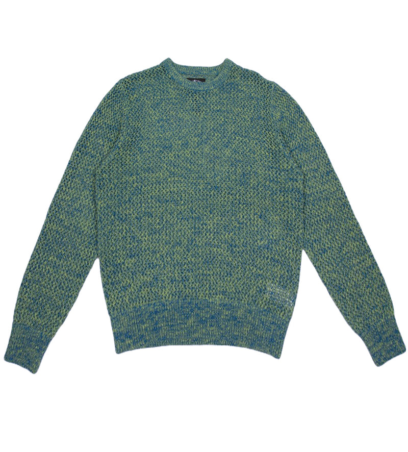 2 Tone Loose Gauge Sweater (Green)