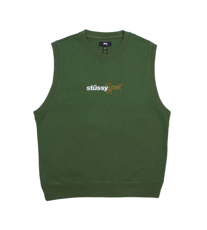 Stussy Sport Fleece Vest (Green) – Proper