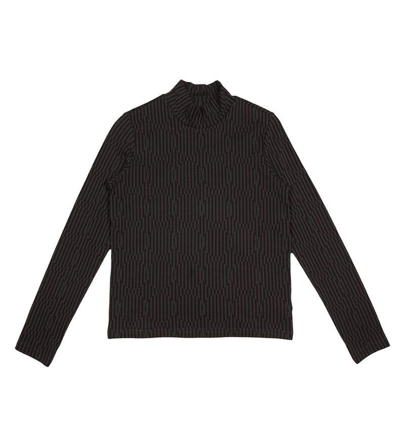 Circle Mock Neck L/S (Forest)