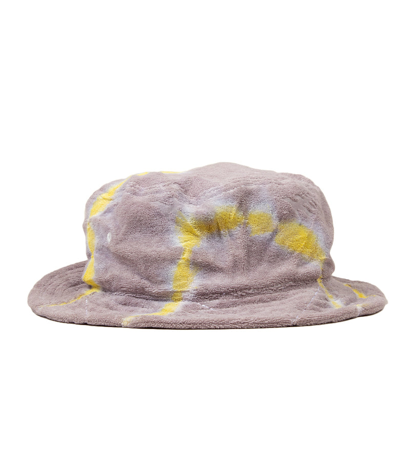 Tie Dye Jacquard Terry Cloth Bucket Hat (Zinc)