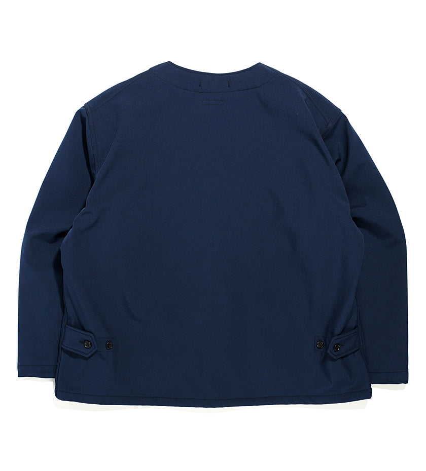 Cardigan Jacket (Navy Polyester Bonded Fleece)