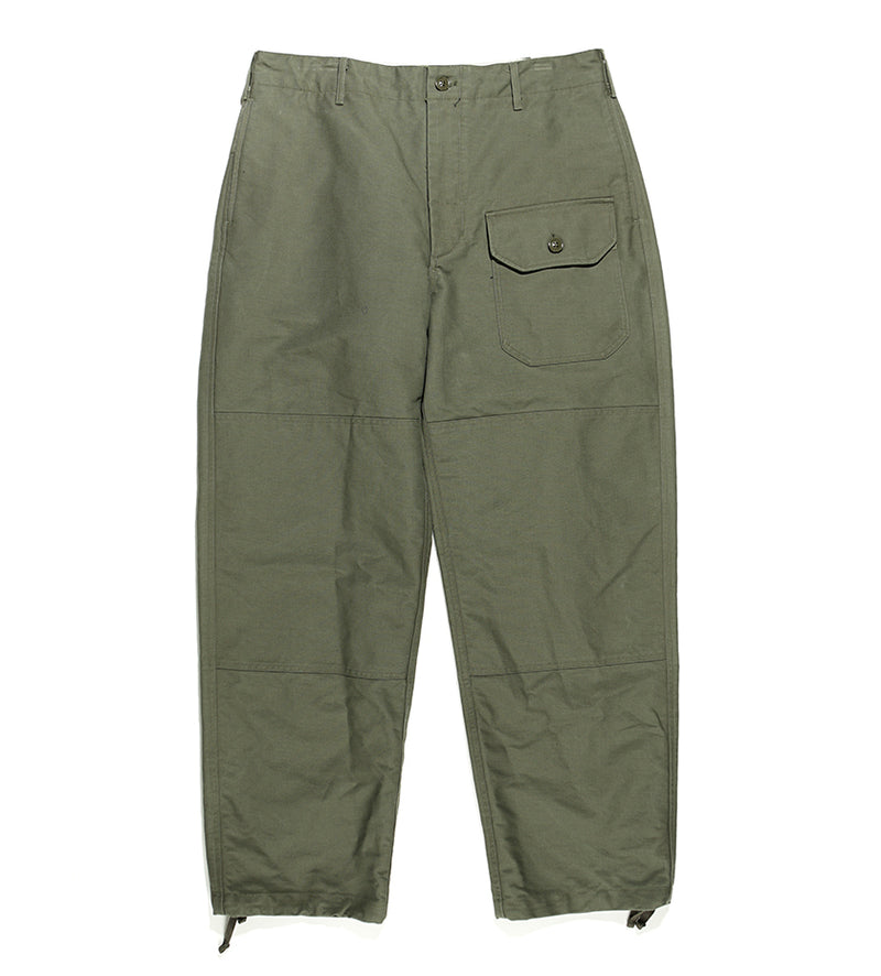 Deck Pant (Olive Cotton Double Cloth)