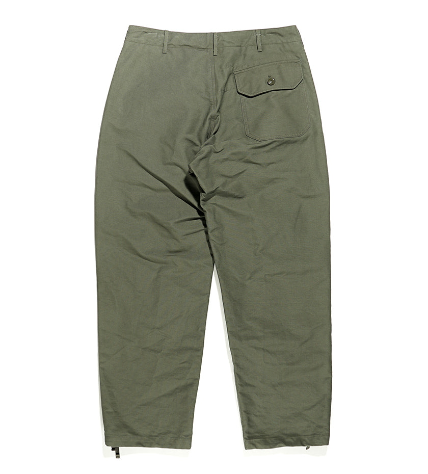 Deck Pant (Olive Cotton Double Cloth)