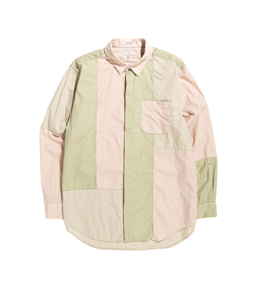 Combo Short Collar Shirt (Pink)