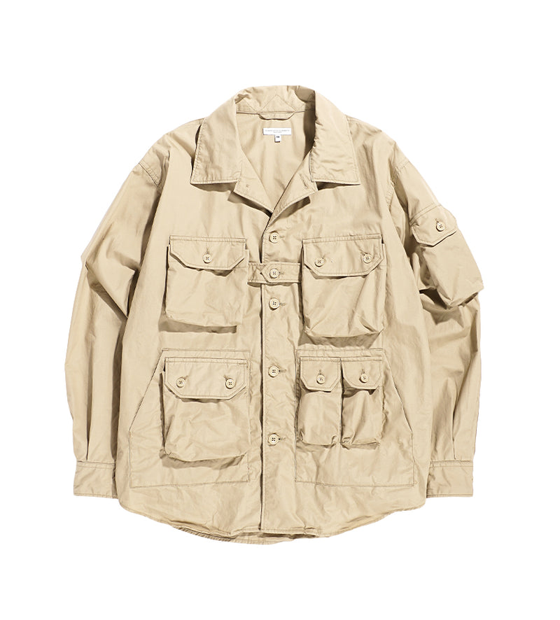 Explorer Shirt Jacket (Khaki Cotton Duracloth Poplin)