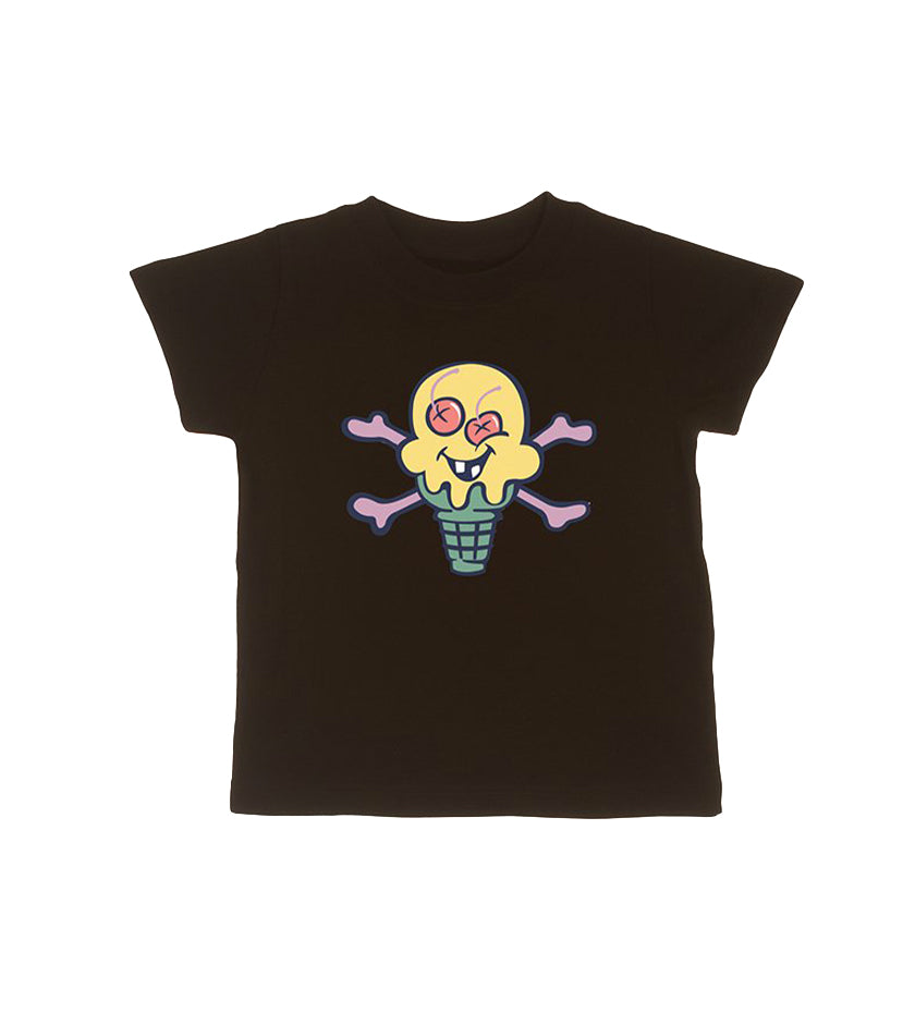 Kids Lemon Sorbet S/S Tee (Black)