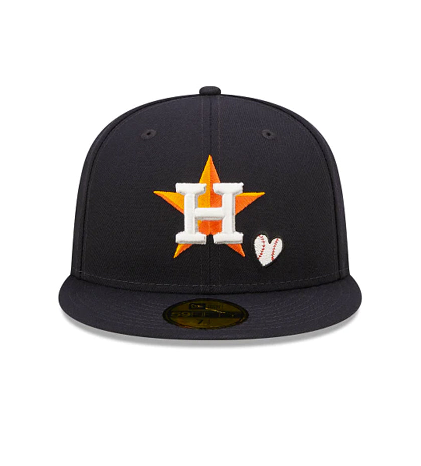 Houston Astros New Era Black & White Low Profile 59FIFTY Fitted Hat