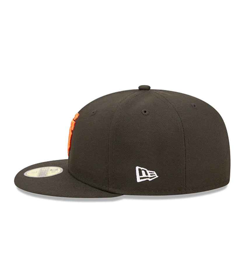 New Era 59FIFTY San Francisco Giants Black/Black/White MLBBasic Hat Cap 11941963 Black / 7 3/4
