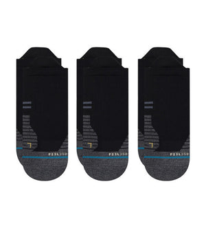 Run Tab ST 3 Pack Socks (Black)
