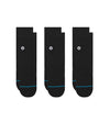 3-Pack Icon Quarter Socks (Black)