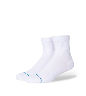 Icon Quarter Socks (White)