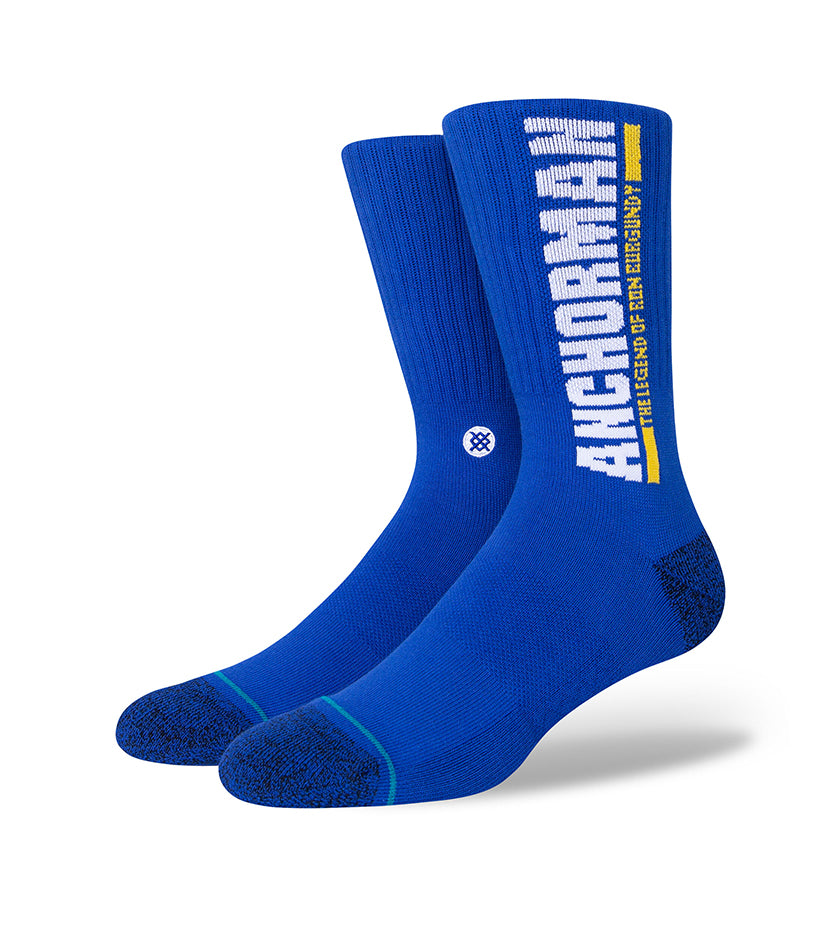 Anchorman The Legend Crew Socks (Blue)