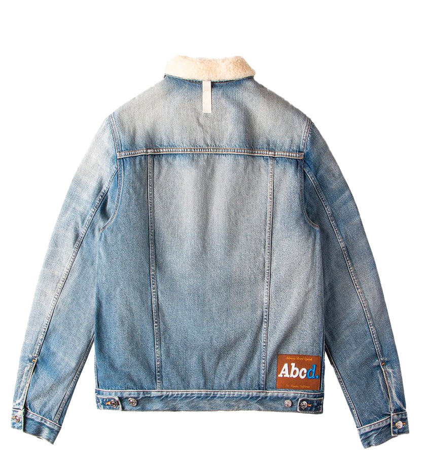 Abcd. Shearling Lined Jean Jacket (Super Faded Blue)