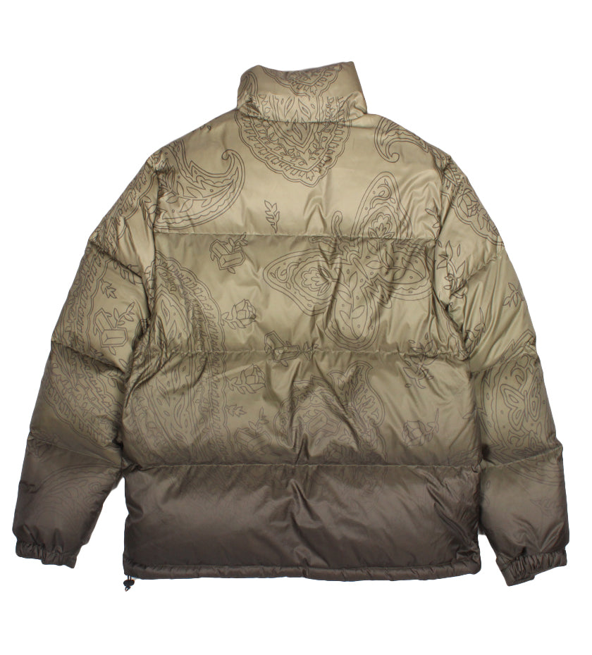 Paisley Butterfly Puffer (Olive)