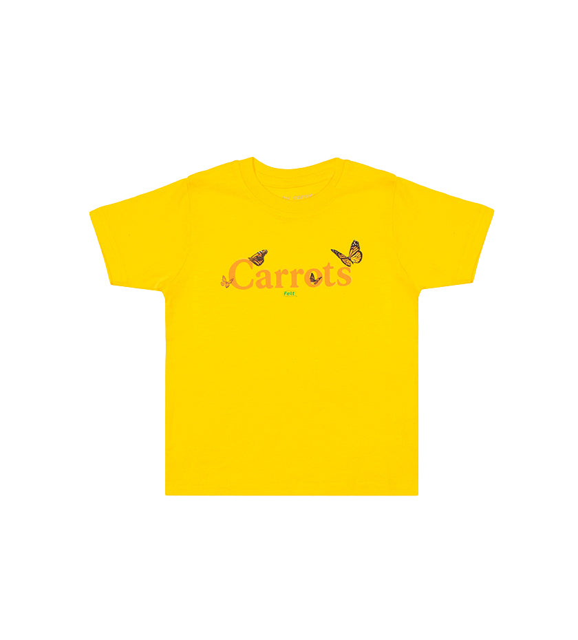 Kids Carrots Butterfly Tee (Yellow)