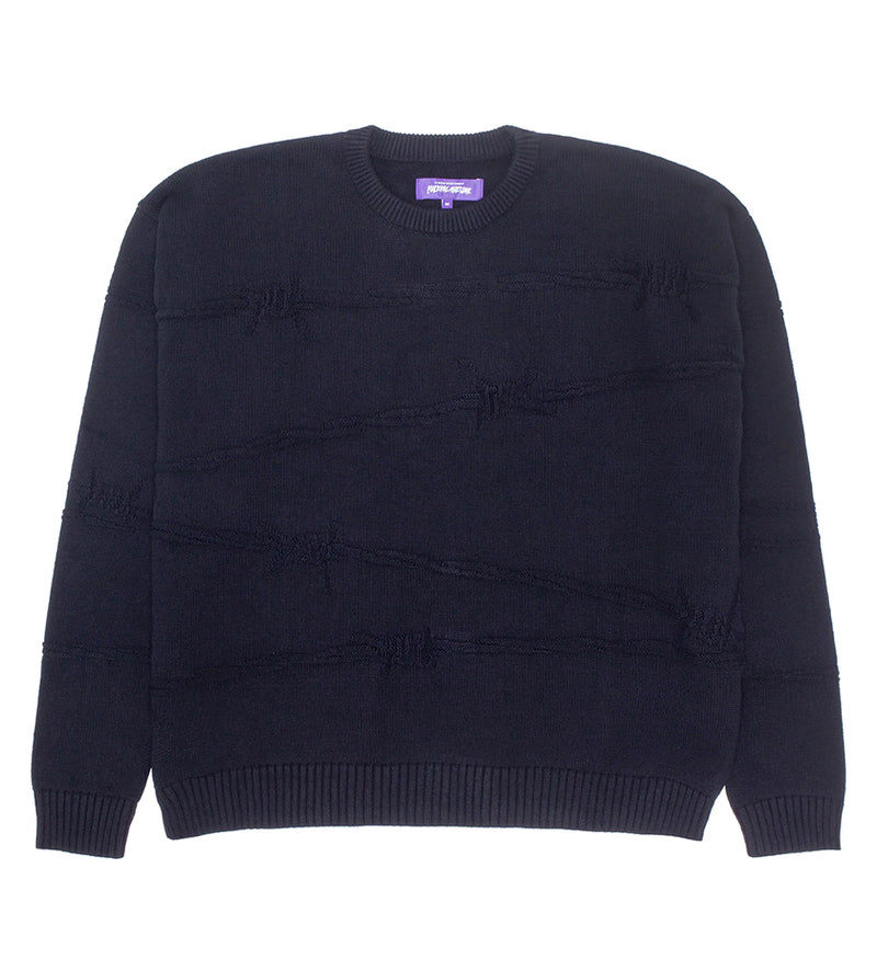 Barbed Wire Knit Sweater (Black) – Proper