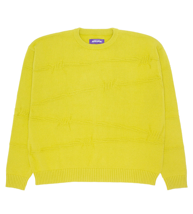 Barbed Wire Knit Sweater (Yellow)